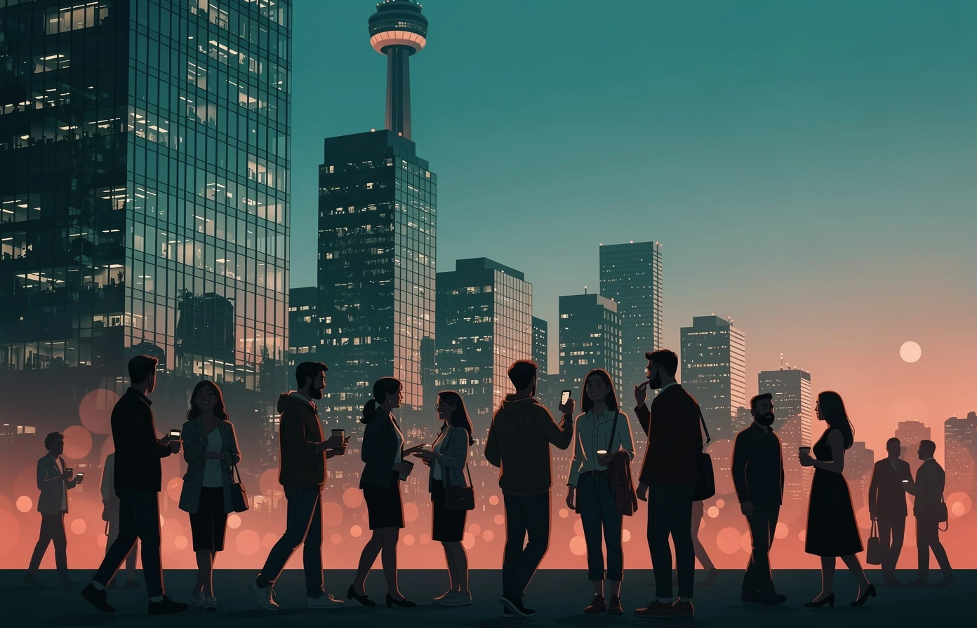 Toronto city skyline
